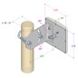 Antena de panel Wi-Fi de 8 dBi para exteriores/interiores de 2,4 GHz Antena de panel Wi-Fi de 8 dBi para exteriores/interiores de 2,4 GHz