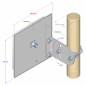 Antena de panel Wi-Fi de 2,4 GHz y 14 dBi