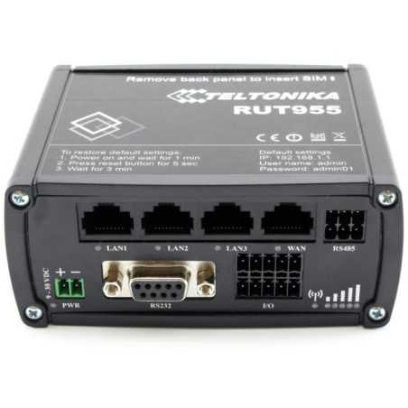 Teltonika RUT955 Router Dual Sim 4G LTE I/O RS232 RS485 e GPS