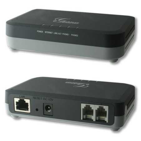 Adaptador Grandstream HT702 ATA 2 Puertos FXS 1 Puerto Ethernet