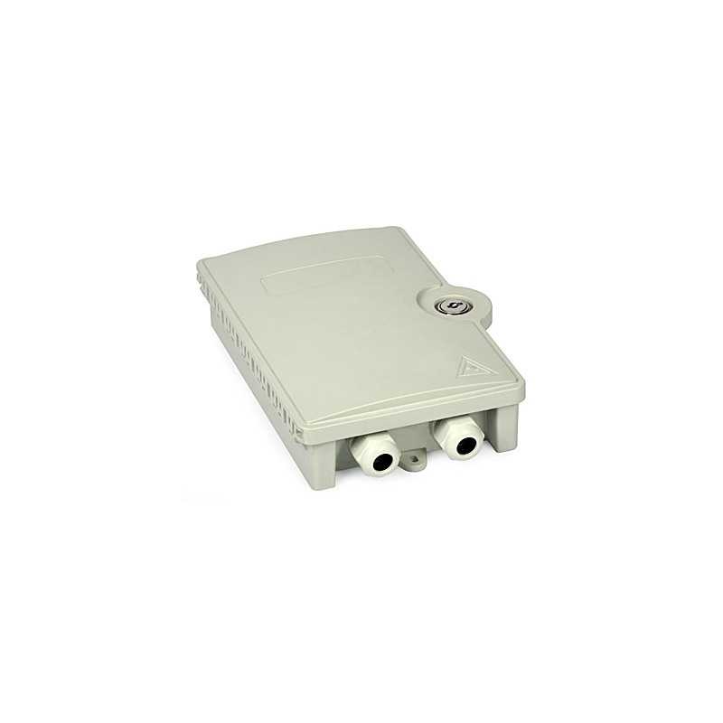 Fiber Optic FTTH Distribution Box ULTIMODE TB-04B (wall-mounted) with lockable door