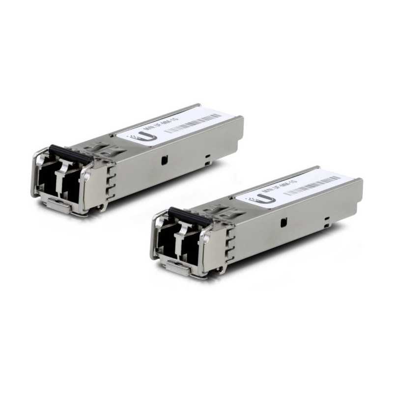 UF-MM-1G U Fiber Transreceiver SFP LC duplex connector multimode fiber up to 550m - 2 Units - Ubiquiti UF-MM-1G U Fiber Transreceiver SFP LC duplex connector multimode fiber up to 550m - 2 Units - Ubiquiti