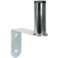 Soporte de pared galvanizado en forma de "S" 10x13 cm Soporte de pared galvanizado en forma de "S" 10x13 cm