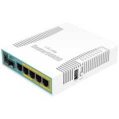 hEX PoE router con 5 porte Gigabit RB960PGS MikroTik.