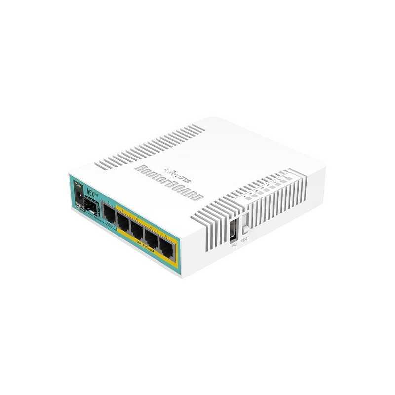 hEX PoE router with 5 Gigabit ports RB960PGS MikroTik