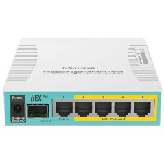 hEX PoE router con 5 porte Gigabit RB960PGS MikroTik