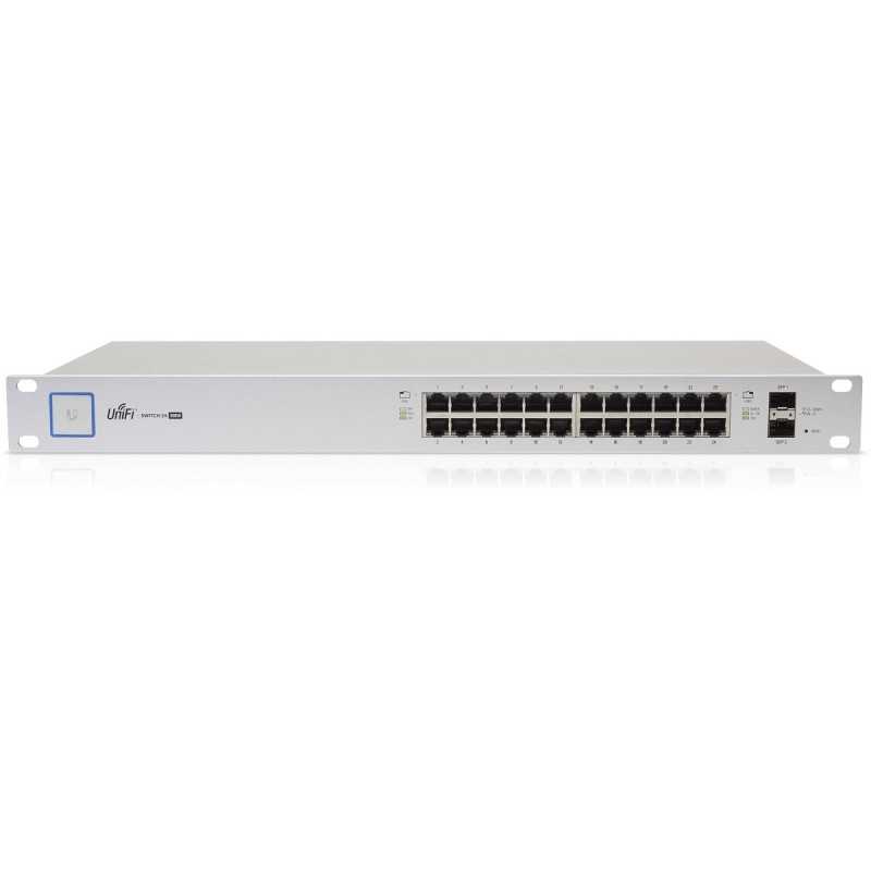 UniFi Switch 24 ports PoE Gigabit + 2 SFP + 2 SFP+ US-24-500W Ubiquiti UniFi Switch 24 ports PoE Gigabit + 2 SFP + 2 SFP+ US-24-500W Ubiquiti