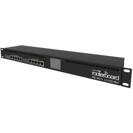 RB3011UiAS-RM RouterBOARD 10 Gigabit Ports +1x SFP +1x USB 3.0 RouterOS L5 MikroTik