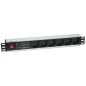 Regleta de 6 posiciones con interruptor y protección para armario rack 19" Regleta de 6 posiciones con interruptor y protección para armario rack 19"