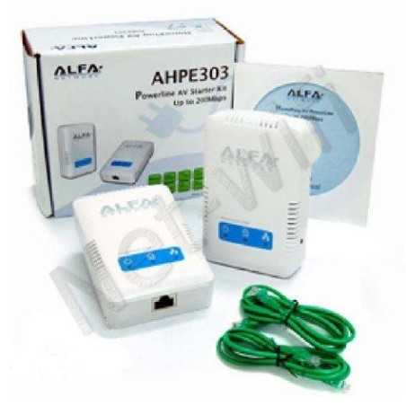 PowerLine alfa network 200Mbps AHPE303 STARTER PACK