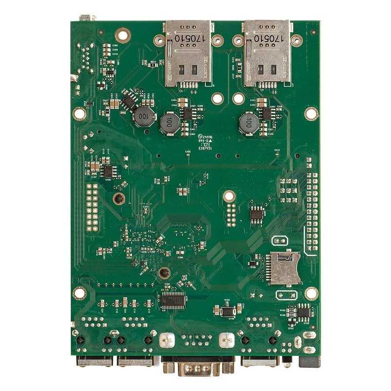 RBM33G RouterBOARD 2x slot SIM dati 3G/LTE 3x porte LAN Gigabit 2x slot ...