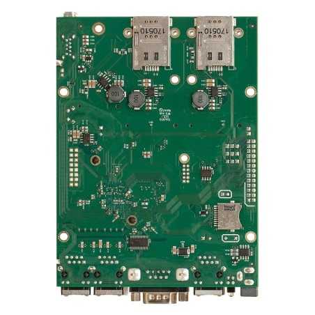RBM33G RouterBOARD 2x slot SIM dati 3G/LTE 3x porte LAN Gigabit 2x slot MiniPCI-e 