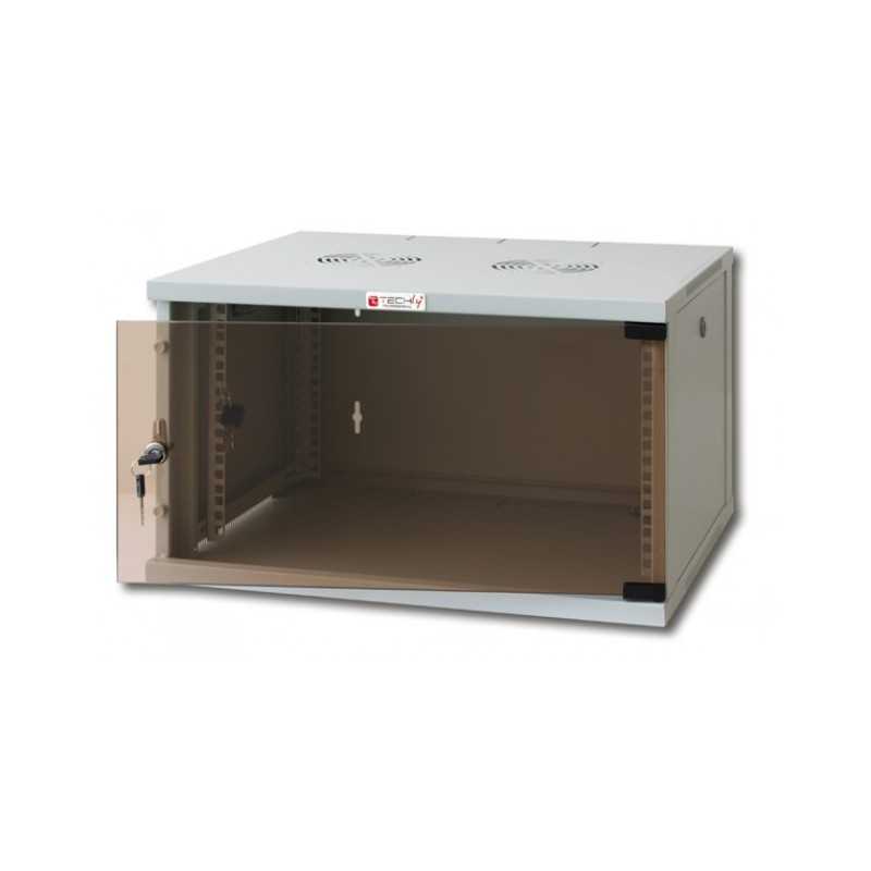 Armoire rack 19" grise 9 unités profondeur 450 mm assemblée Armoire rack 19" grise 9 unités profondeur 450 mm assemblée