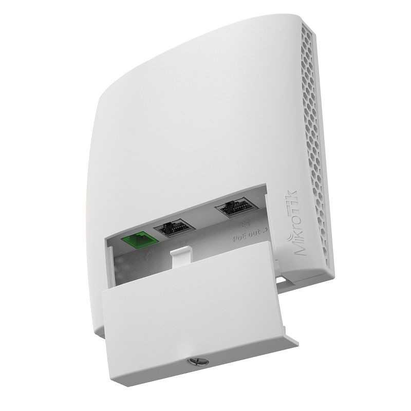 wsAP ac lite access point dual band 2,4/5GHzfor wall installation 3 ethernet ports and telephone outlet RJ11 RBwsAP-5Hac2nD Mikr