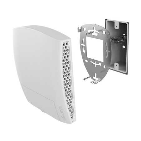wsAP ac lite access point dual band 2,4/5GHzfor wall installation 3 ethernet ports and telephone outlet RJ11 RBwsAP-5Hac2nD Mikr