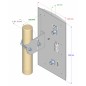 Antenna a pannello MIMO doppia polarizzazione 19dBi 5,0-5,9GHz Antenna a pannello MIMO doppia polarizzazione 19dBi 5,0-5,9GHz