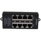 Passive PoE panel with 4 10/100Mbps ethernet ports