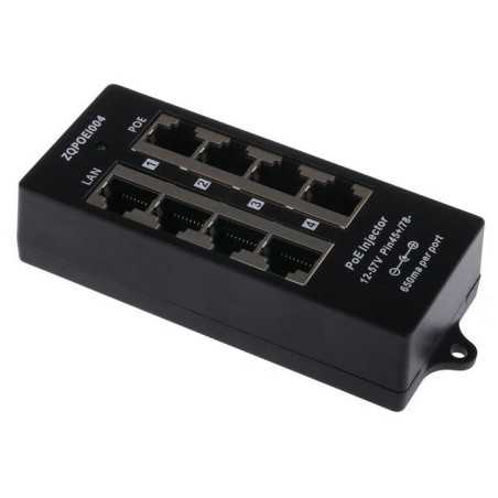 Passive PoE panel with 4 10/100Mbps ethernet ports