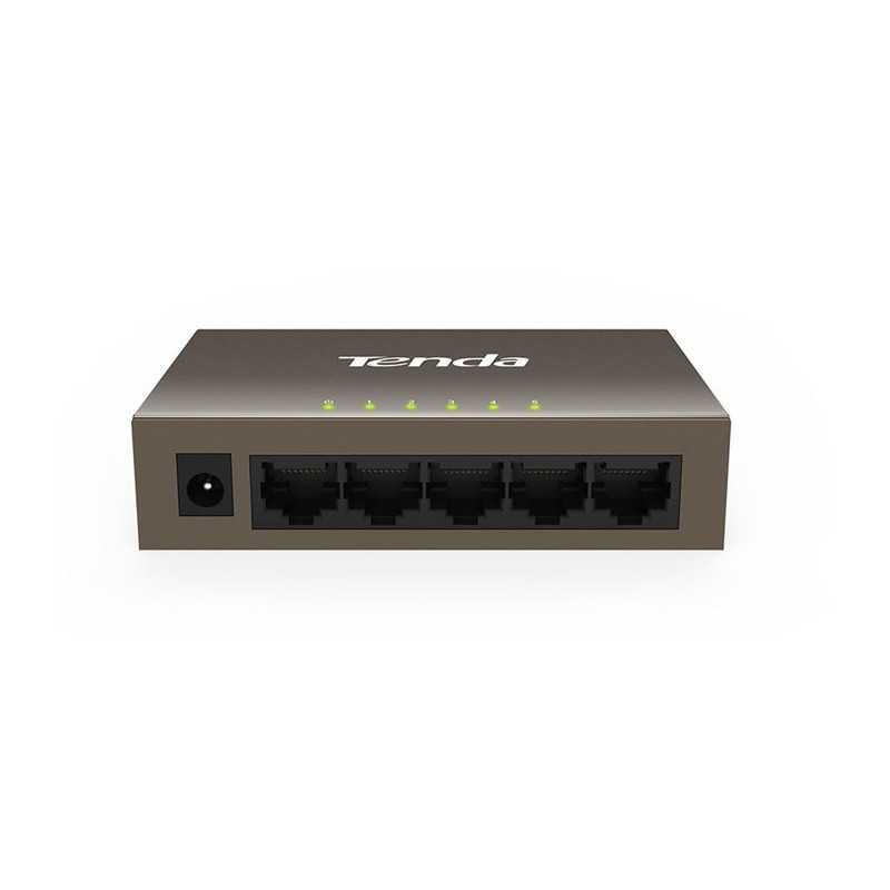 Switch metálico de 5 puertos 10/100Mbps TEF1005D Tenda Switch metálico de 5 puertos 10/100Mbps TEF1005D Tenda