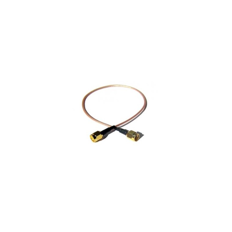 Pigtail 25cm RP-SMA maschio / RP-SMA maschio 