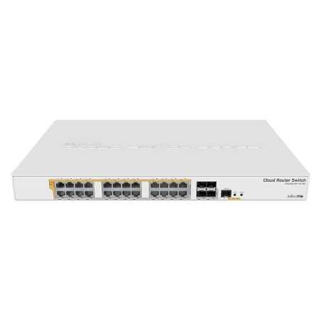 CRS328-24P-4S+RM switch PoE 24 porte Gigabit + 4 porte SFP+ Dual boot MikroTik