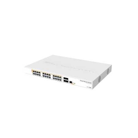 CRS328-24P-4S+RM switch PoE 24 porte Gigabit + 4 porte SFP+ Dual boot MikroTik