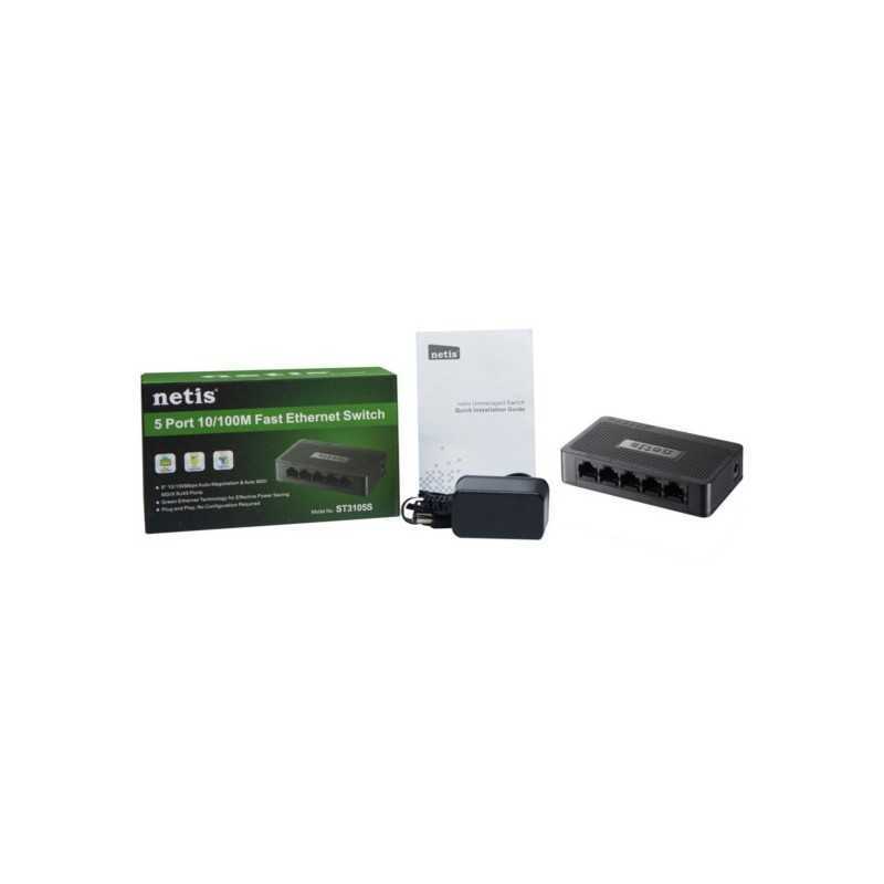 InHand Networks Switch Industriale 5 Porte Gigabit RJ45 – Montaggio Su Guida DIN, IP30, -40°C A +75°C