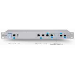 USG-PRO-4 UniFi Security Gateway PRO Router 2 Gigabit-LAN-Ports 2 Gigabit/SFP-Kombi-WAN-Ports 1 serieller Port Ubiquiti-Konsole