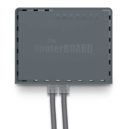 Routerboard HEX S RB760iGS 5 puertos Gigabit, salida SFP PoE, USB Mikrotik