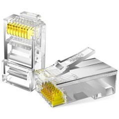 CONNECT Cavo RJ45 Cat.5e U/UTP | 0,5 Metri | Colore Giallo | Connettori In Rame/Alluminio - 4