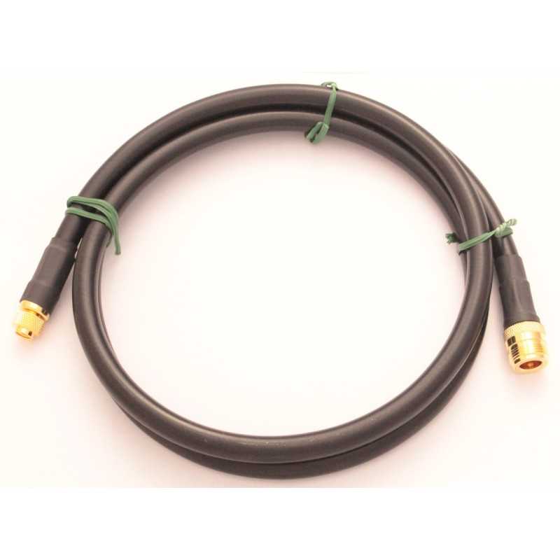 Cable LMR400 de pérdida súper baja N-Hembra: conector RP-SMA RF400