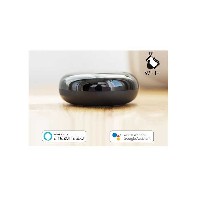Telecomando Wi-Fi universale a infrarossi climatizzatori, TV, ventilatori. Compatibile con Alexa e Google Assistant Telecomando Wi-Fi universale a infrarossi climatizzatori, TV, ventilatori. Compatibile con Alexa e Google Assistant