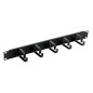 Panel horizontal cable management 7 rings 1U for rack 19" Panel horizontal cable management 7 rings 1U for rack 19"