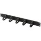 Panel horizontal cable management 7 rings 1U for rack 19" Panel horizontal cable management 7 rings 1U for rack 19"