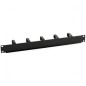 Panel horizontal cable management 7 rings 1U for rack 19" Panel horizontal cable management 7 rings 1U for rack 19"
