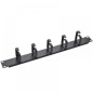 Panel horizontal cable management 7 rings 1U for rack 19" Panel horizontal cable management 7 rings 1U for rack 19"