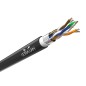 Câble réseau FTP écheveau cat 5e 305m en cuivre extérieur avec double gaine Câble réseau FTP écheveau cat 5e 305m en cuivre extérieur avec double gaine