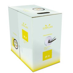 Cable de red LAN FTP Cat5e exterior blindado con doble cubierta 305m