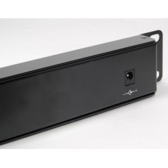 12-port PoE panel for 19" 1U rack cabinet
