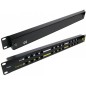 12-port PoE panel for 19" 1U rack cabinet