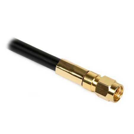 Antena log-periódica MIMO 2x2 4G LTE GSM LoRa con cables de 10 m