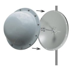 Radome for 90 cm parabolic antennas in fiberglass