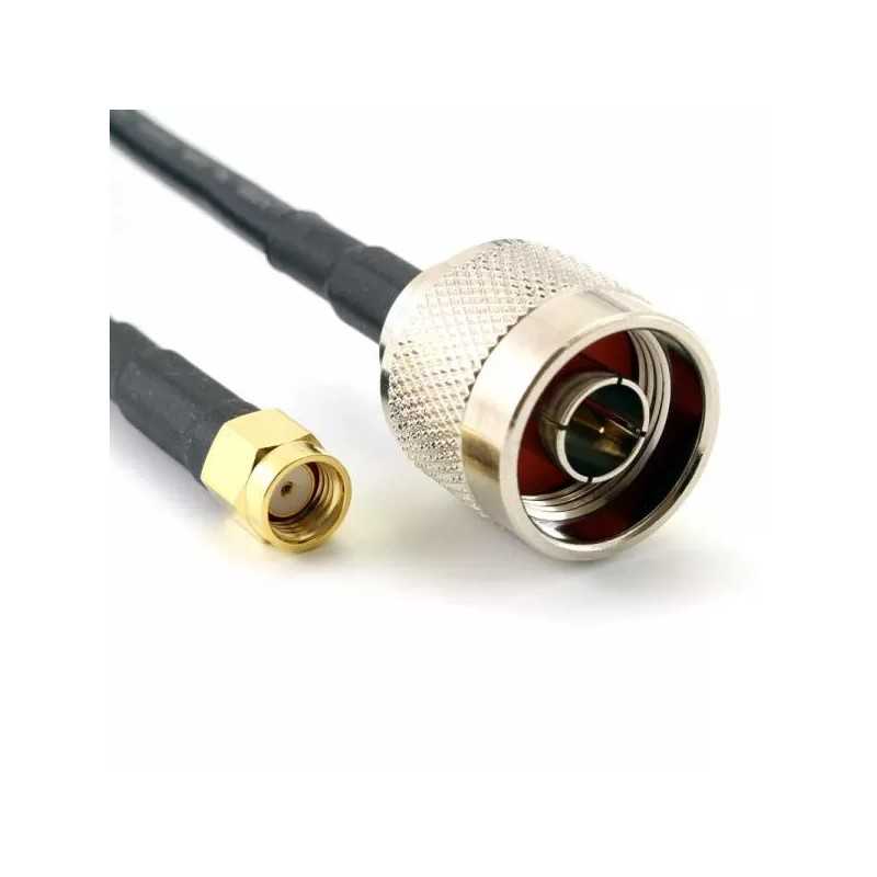 WLAN-Antennenverlängerungskabel SLL240 / RF240 RP-SMA Stecker → N Stecker WLAN-Antennenverlängerungskabel SLL240 / RF240 RP-SMA Stecker → N Stecker