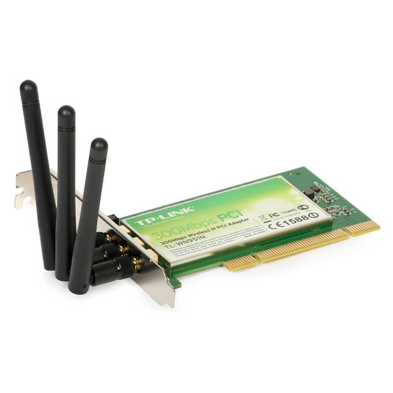 Tarjeta wifi tp-link TL-WN951N 300Mbps MIMO 3x3 PCI Tarjeta wifi tp-link TL-WN951N 300Mbps MIMO 3x3 PCI