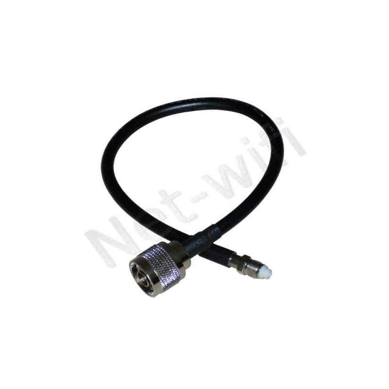 Pigtail N-male : FME plug Pigtail N-male : FME plug