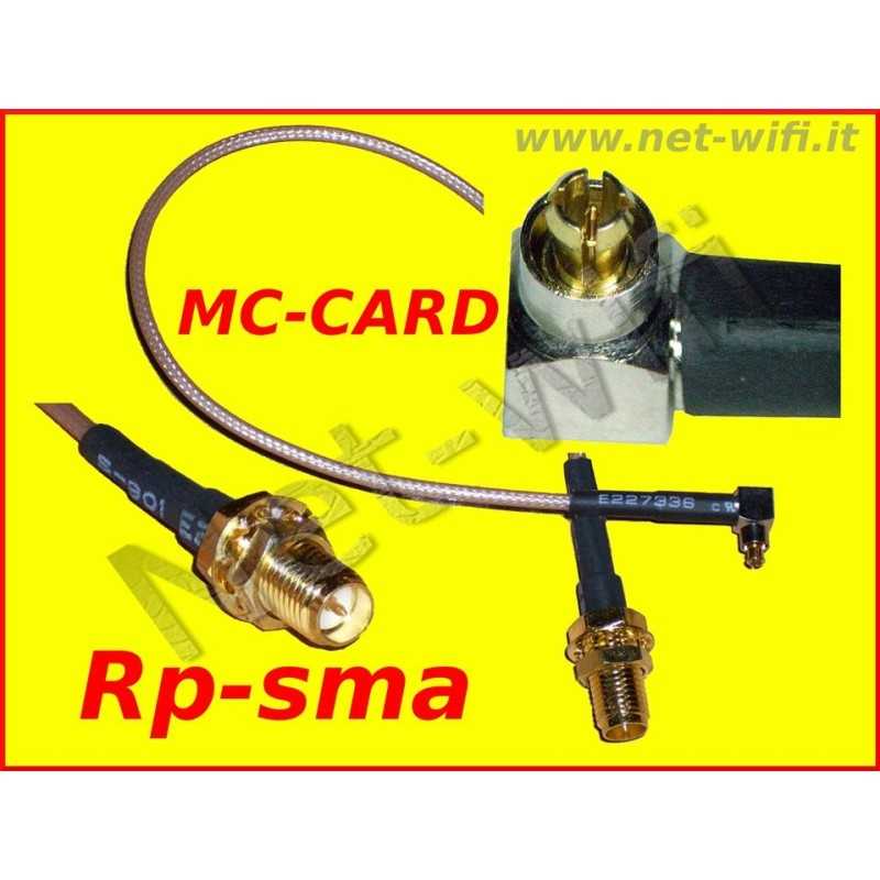 Pigtail MC-CARD / Rp-sma-Buchse