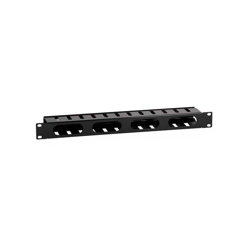 Panel de gestión de cables horizontal de 1U para rack de 19" Panel de gestión de cables horizontal de 1U para rack de 19"