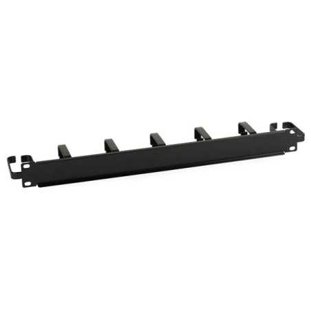 Panneau de gestion des câbles horizontal 7 anneaux 1U pour rack 19"