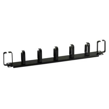 Panneau de gestion des câbles horizontal 7 anneaux 1U pour rack 19"