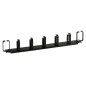 Panel horizontal cable management 7 rings 1U for rack 19" Panel horizontal cable management 7 rings 1U for rack 19"